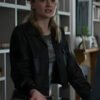 Shop Steal S01 Sophie Turner Black Leather Jacket