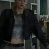 Buy TV-Series Steal Zara Dunne Black Leather Jacket