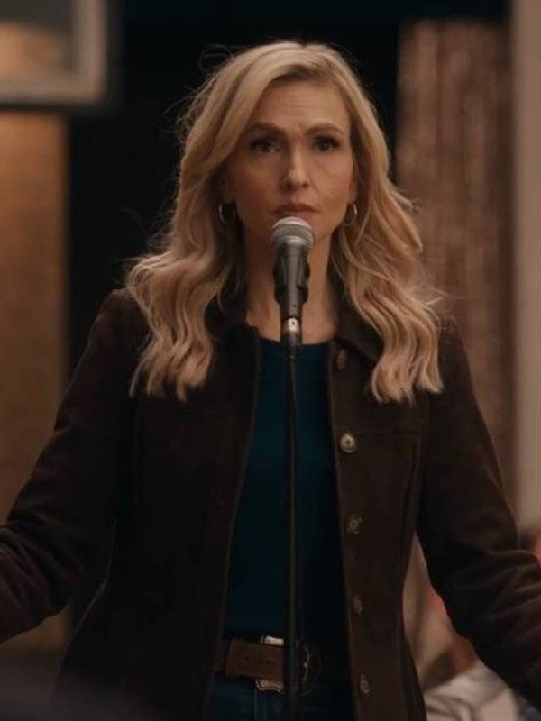 Shop Jenn Lyon Stumble 2025 Courteney Potter Brown Car Coat