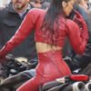 Shop The Beauty S01 Bella Hadid Red Cropped Jacket