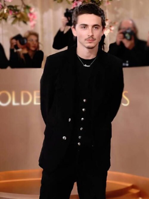 Buy Timothee Chalamet 83rd Globe Awards Black Blazer