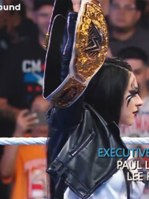 Shop WWE Stephanie Vaquer Crop Leather Jacket