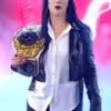 Shop WWE Stephanie Vaquer Crop Black Leather Jacket