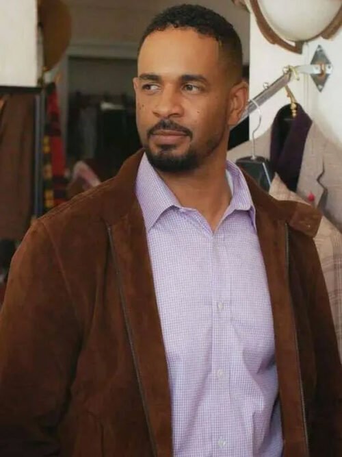 Buy Damon Wayans Jr. Shrinking Brown Leather Jacket