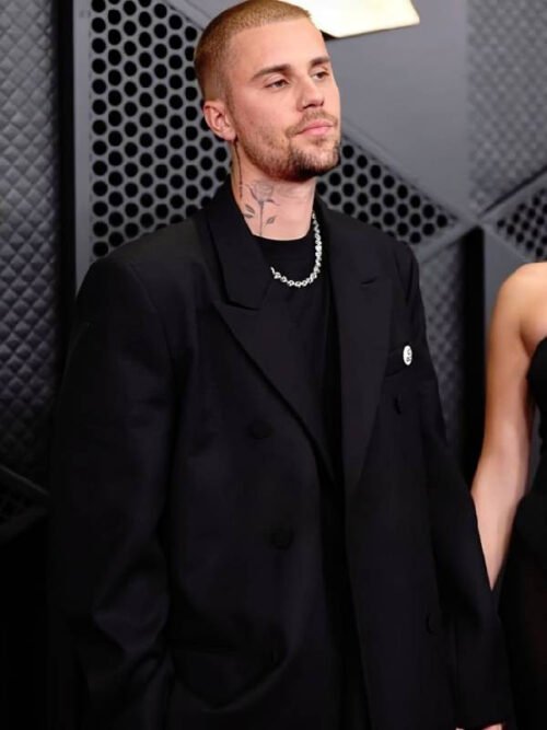 Shop Justin Bieber 68th GRAMMY Awards Black Blazer