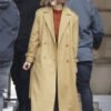 Shop Keira Knightley Tv-Series Black Doves Brown Trench Wool Coat