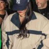 Shop Rihanna Saturday Night Live S51 Cream and Navy Jacket